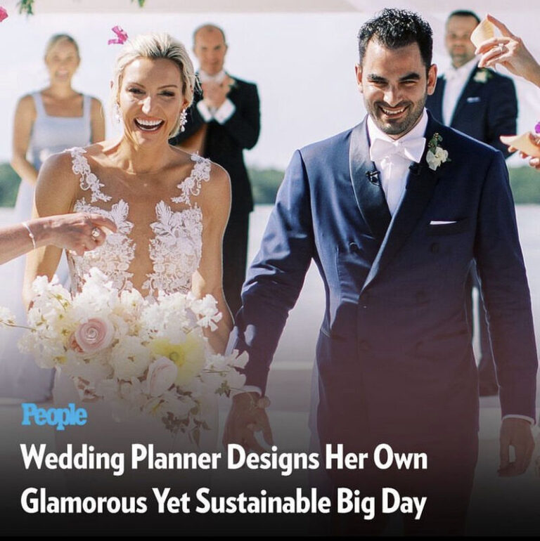 Wedding Planner Planed Her Own Sustainable Wedding – Feature in People Magazine
